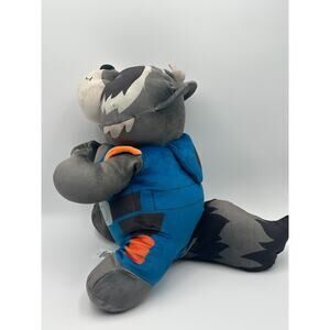 Marvel Disney Rocket Raccoon Plush Pillow Buddy Blue 29.5" Stuffed Animal NEW